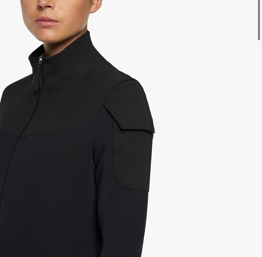 Cavalleria Toscana - Tech Knit + Jersey Jacket - Black/“Nero”