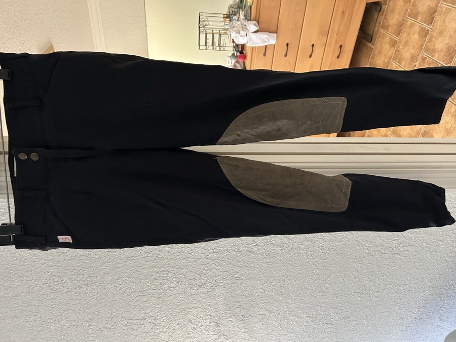 Black tailored sportsman breeches