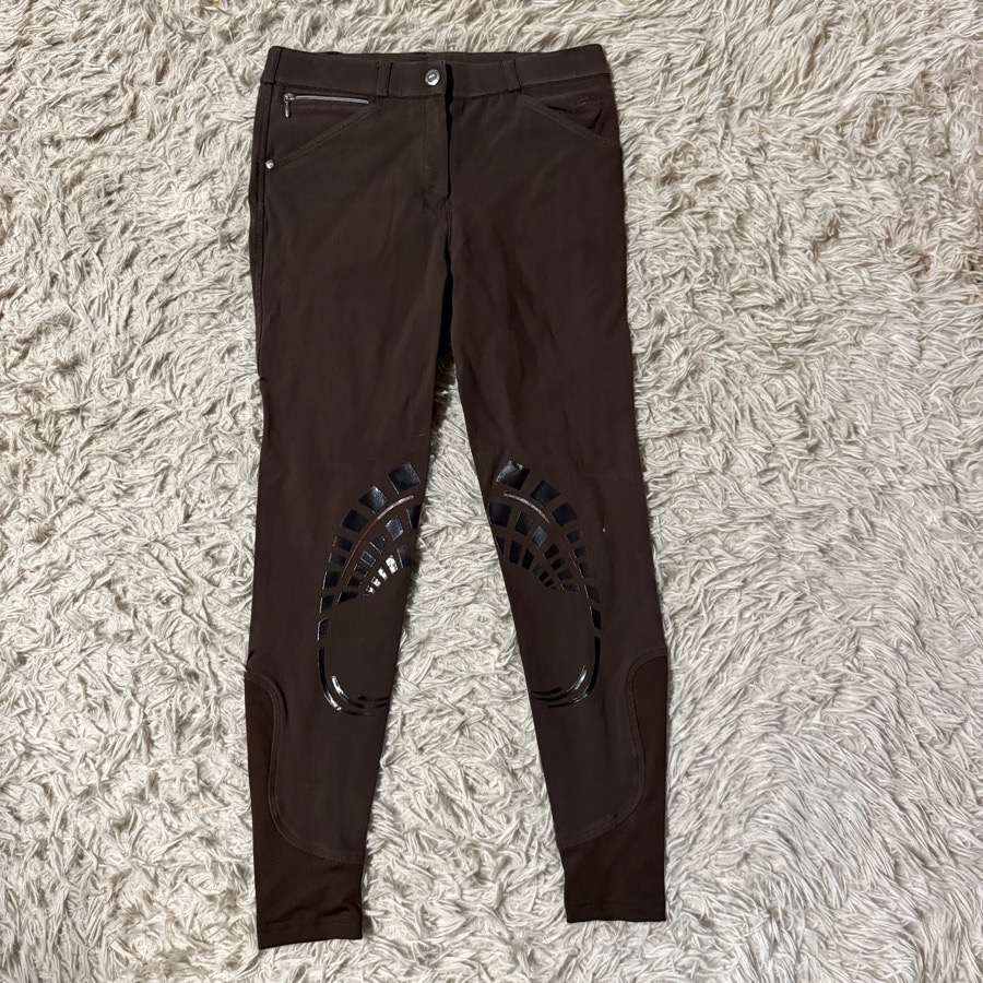 Women’s Size 24 Brown Schockemohle Knee Patch Horseback Riding Breeches