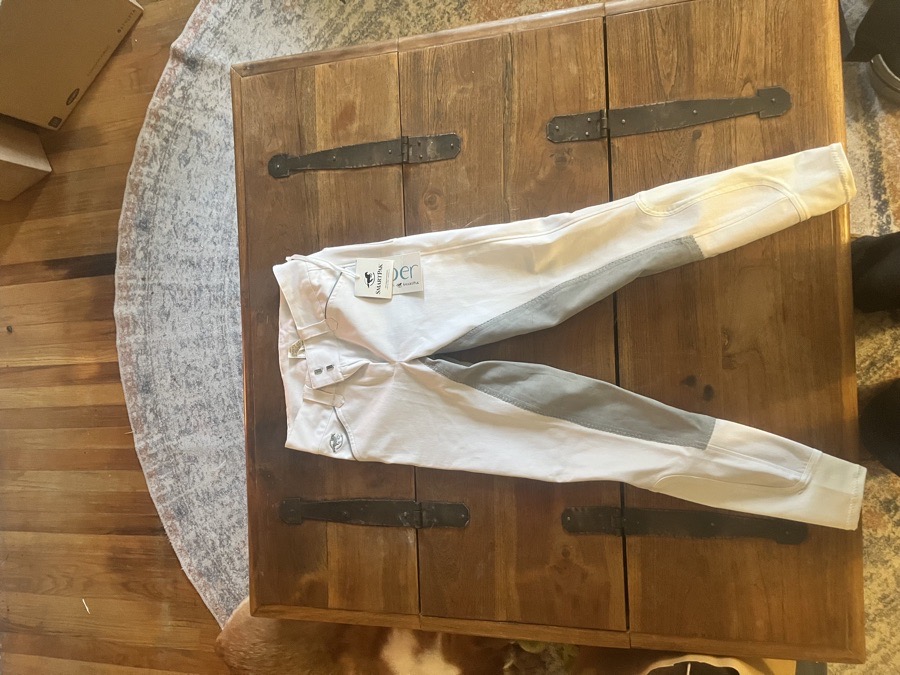 Piper Full Seat White Breeches