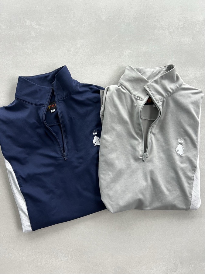 BUNDLE of 2 HR Farm sun shirts riding shirts SMALL equestrian horse Kastel RJ