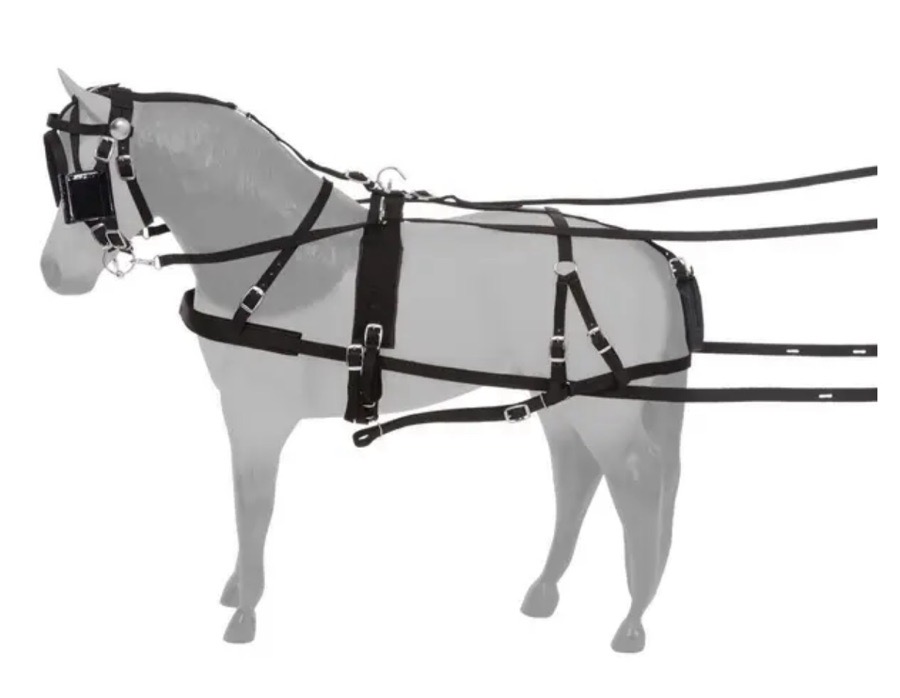 TOUGH 1 mini driving harness and bridle