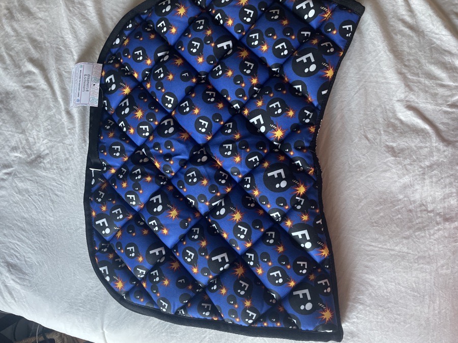 DREAMERS AND SCHEMERS F-BOMB SADDLE PAD BRAND NEW