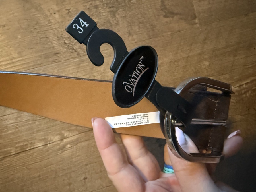 Ovation quilted belt