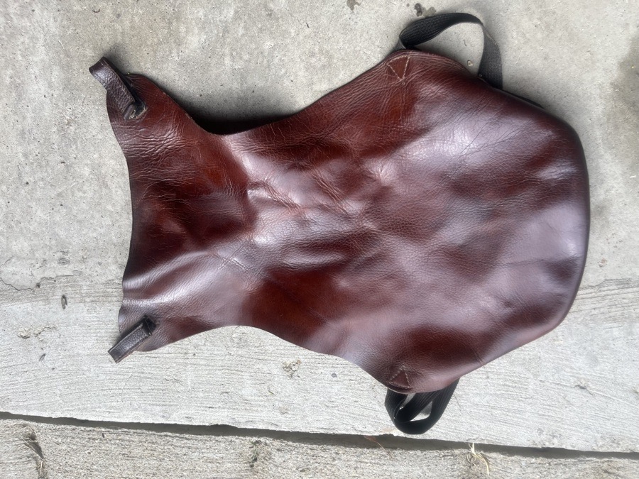 leather saddle cover