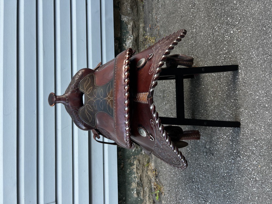 15” Circle Y Equitation Saddle w/ Cinch, Pad, and Cover