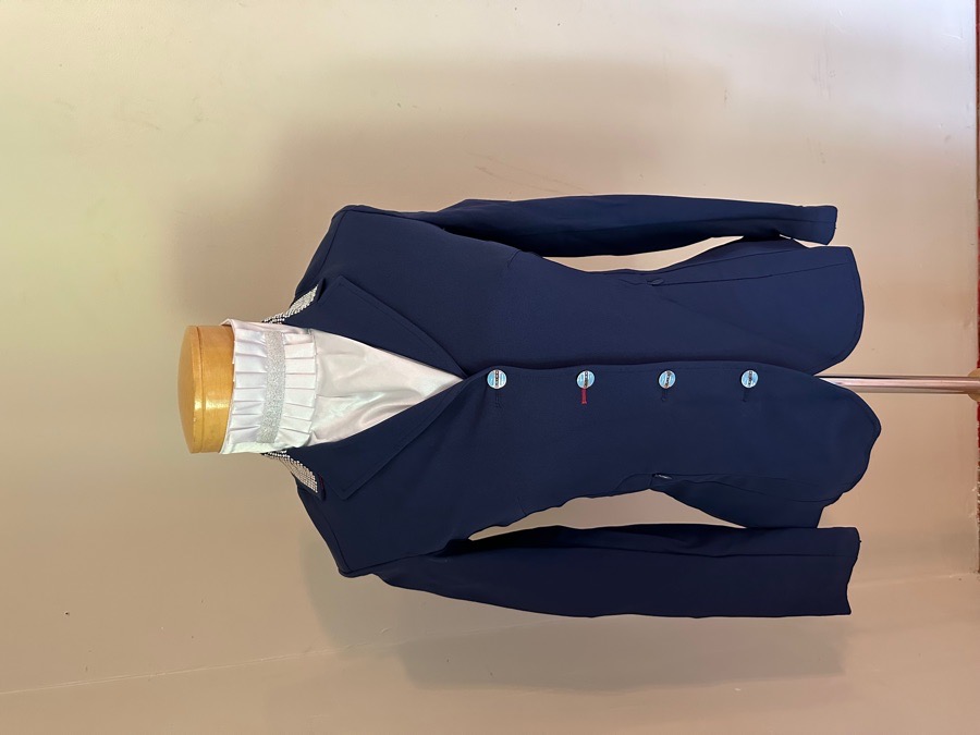 I-38 animo mega bling royal blue show coat