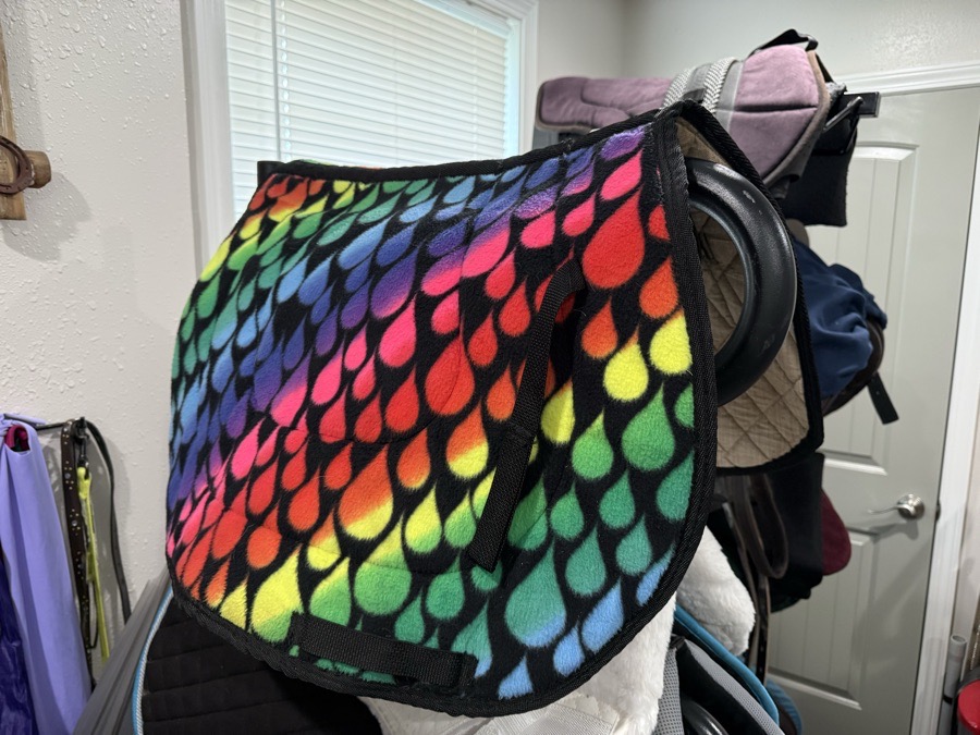 Fashion Horse Rainbow Saddle Pad