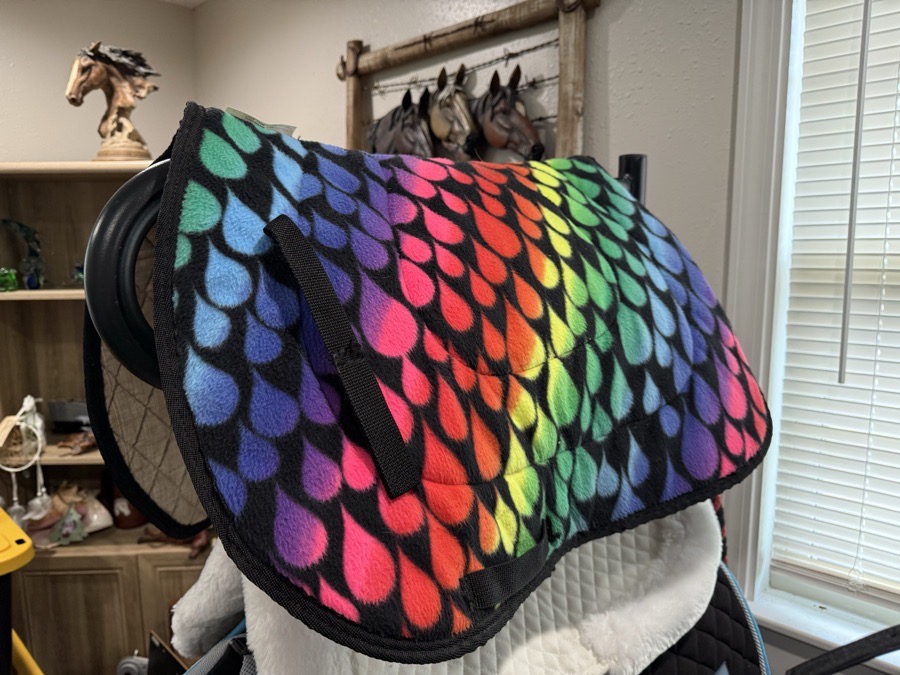 Fashion Horse Rainbow Saddle Pad