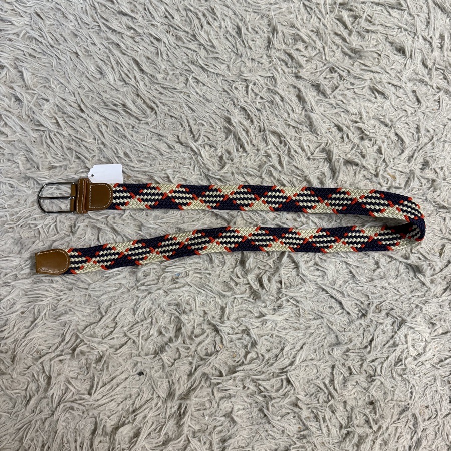 Red/White/Blue Hart Equestrian Woven Horseback Riding Equestrian Belt. Good Cond