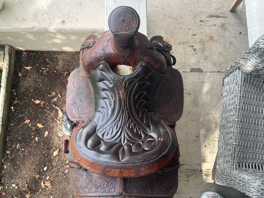  Custom-made, western saddle