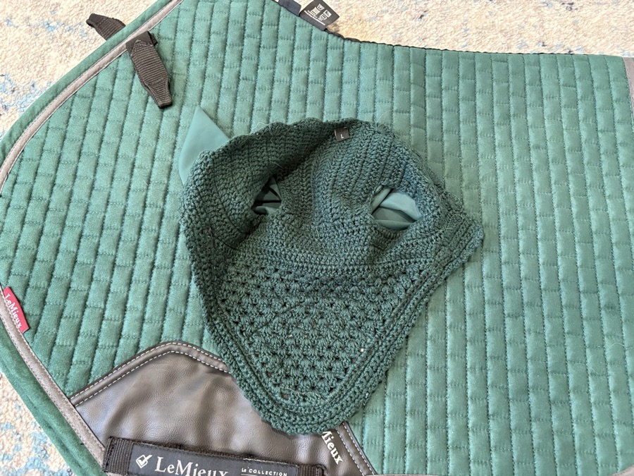 LEMIEUX SPRUCE LARGE CC SADDLE PAD AND BONNET