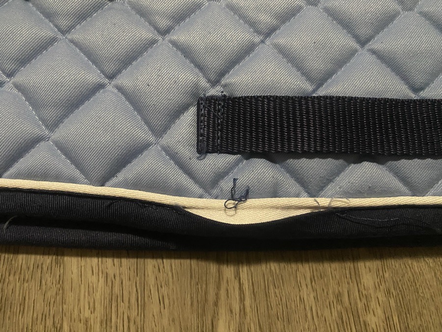 Blue Square Pad with matching Ear Bonnet