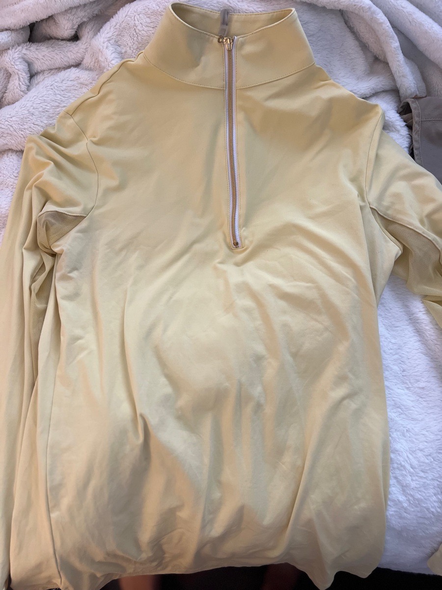 Yellow tailored sportsman sunshirt 