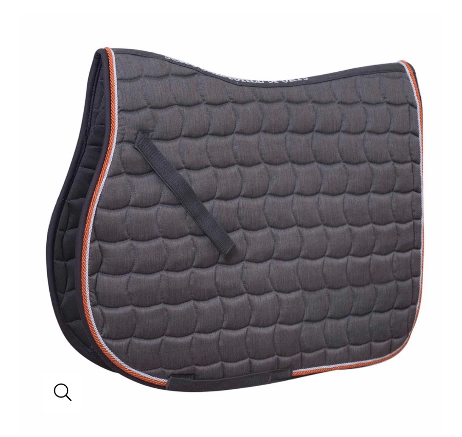 Schockemohle Dynamite S Saddle Pad - Grey Orange - Full