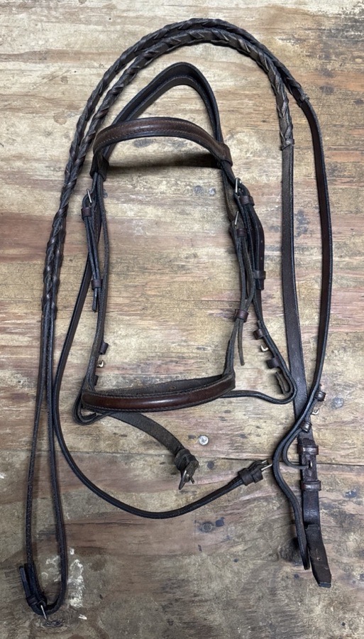 Pony bridle and reins 