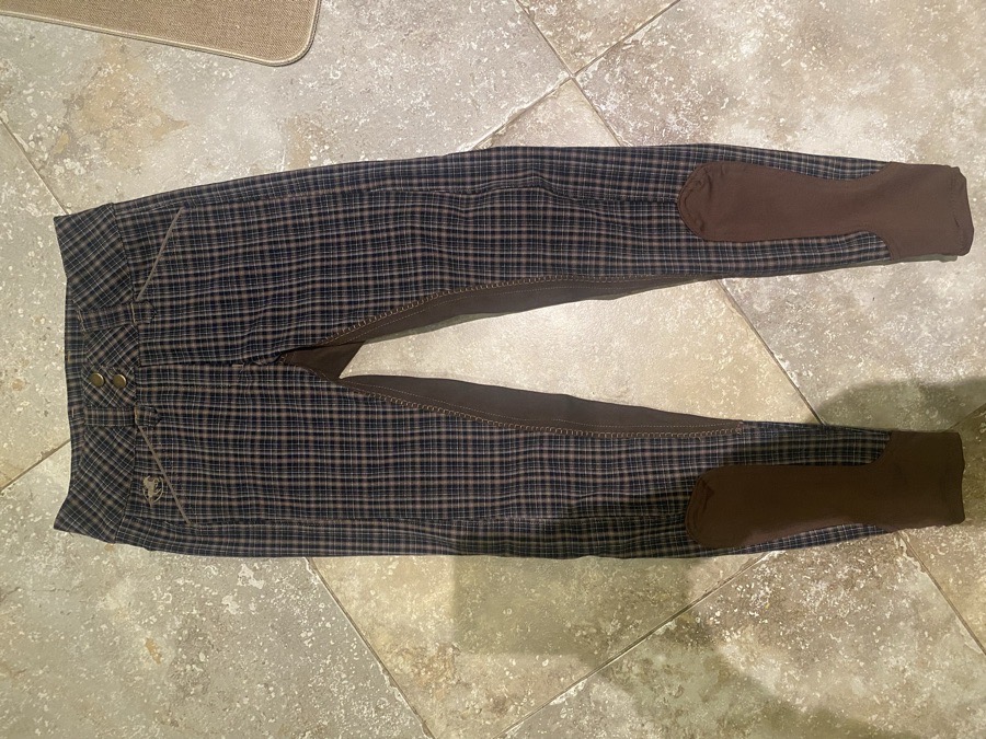 22L Plaid Full Seat Piper Breeches