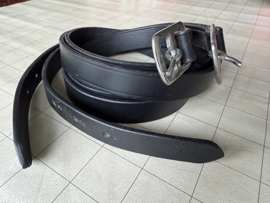 Stirrup leathers - black - 145 cm