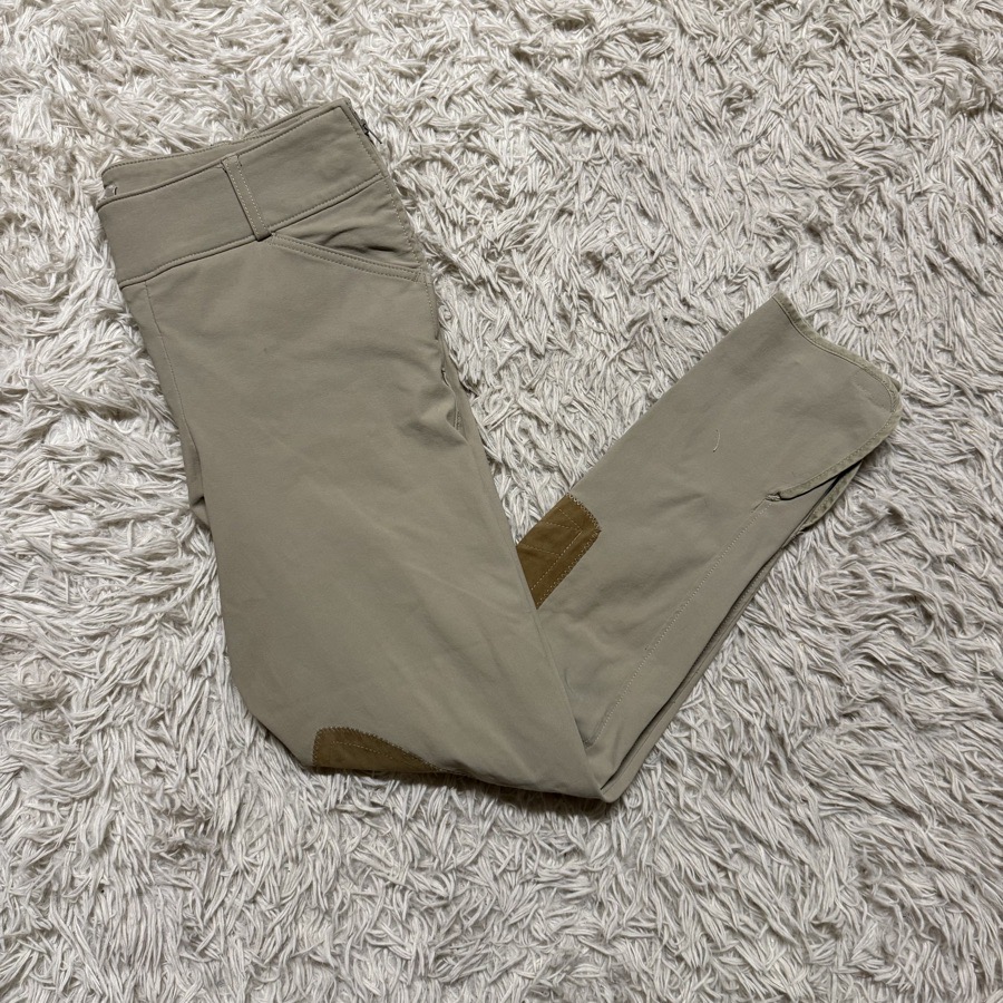 Women’s Size 28 Tan Tailored Sportsman Knee Patch Horseback Riding Breeches