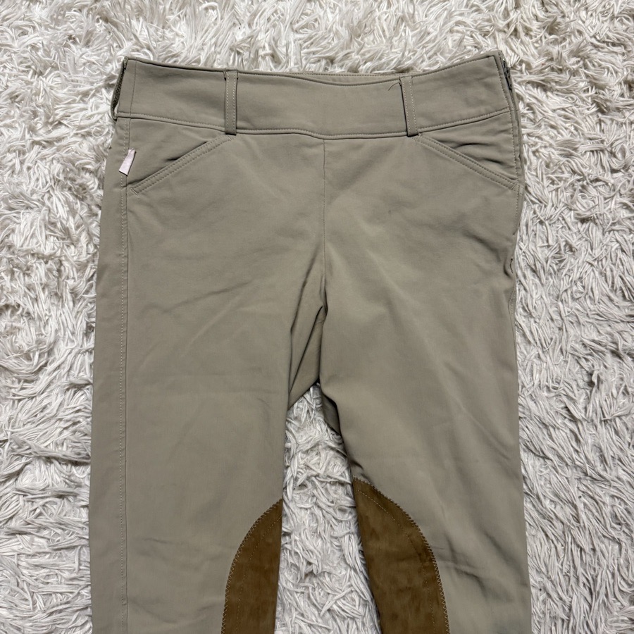 Women’s Size 28 Tan Tailored Sportsman Knee Patch Horseback Riding Breeches