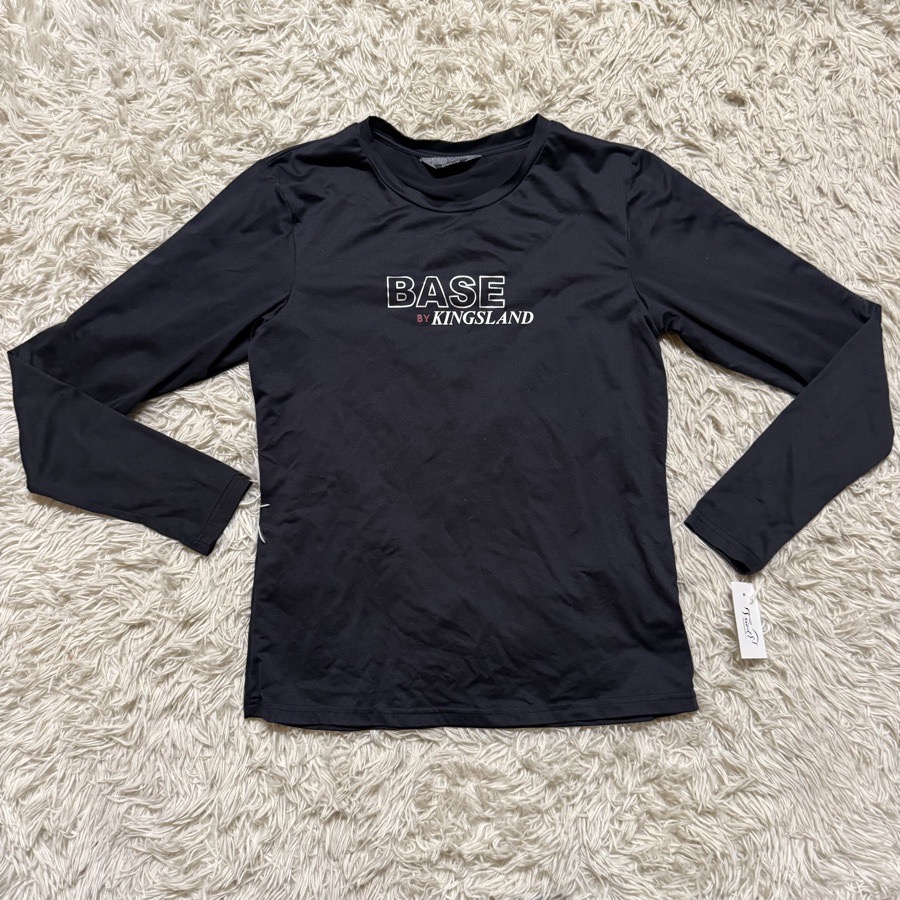 Women’s Navy Medium Kingsland Long Sleeve Horseback Riding Baselayer Shirt