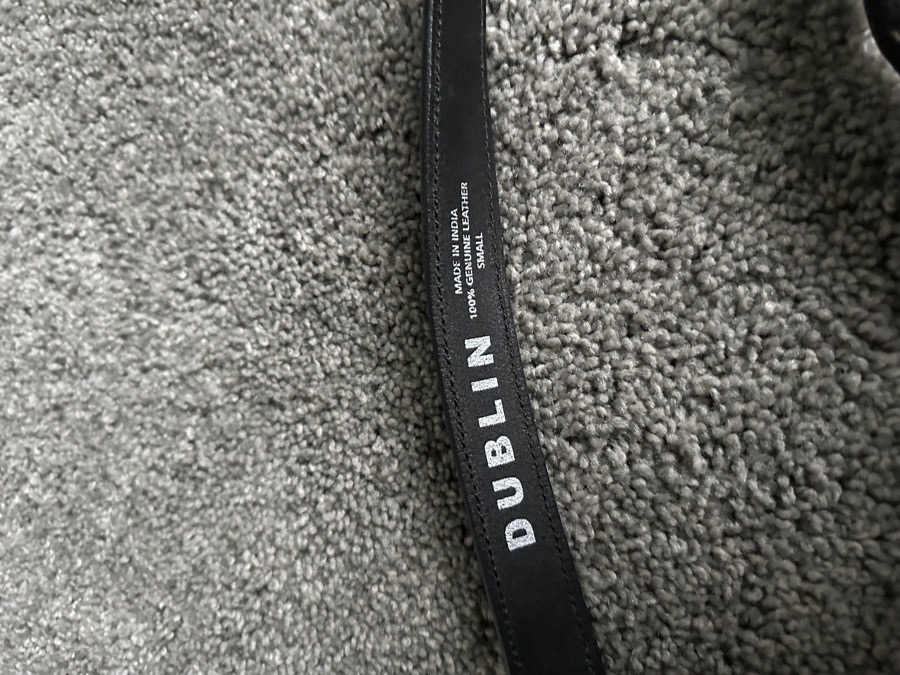 Small Dublin black bling belt