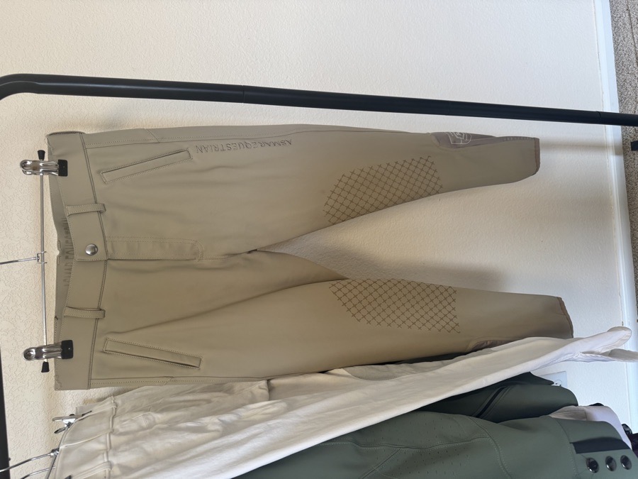 Size 28: Tan Asmar Equestrian Knee Patch Breech