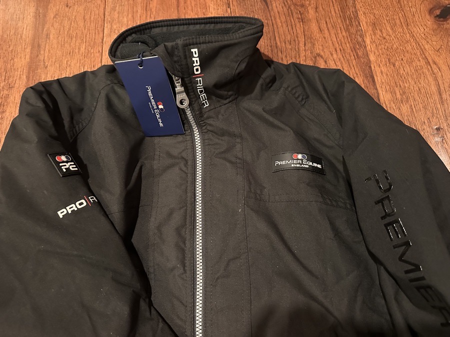 Premier Equine Pro Rider Waterproof Riding Jacket - Black XS