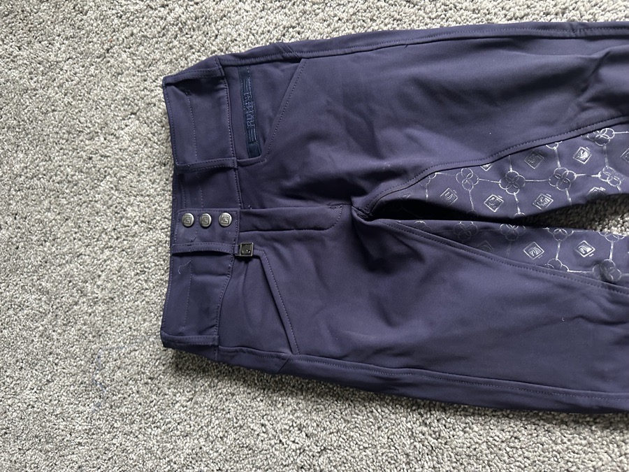 24R purple romfh Isabella silicone full seat breeches