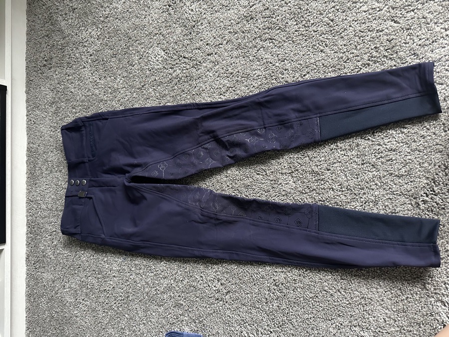 24R purple romfh Isabella silicone full seat breeches