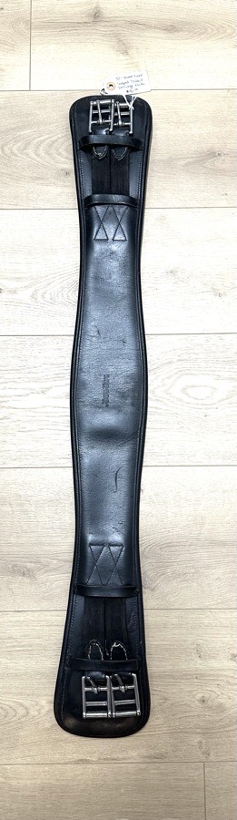 32” Nunn Finer Shaped Padded Leather Dressage Girth