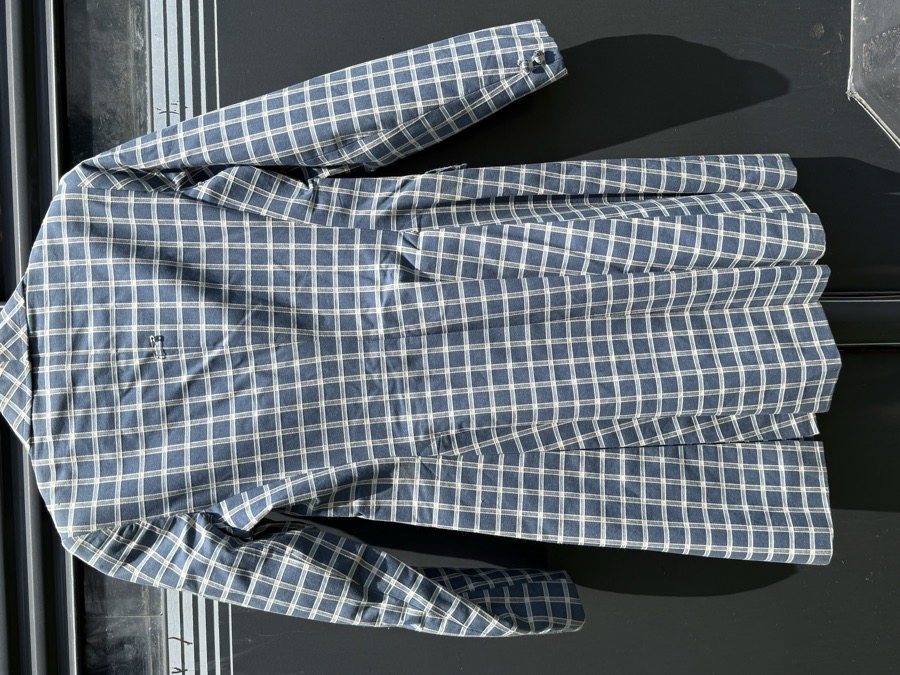 Blue & White Plaid Reed Hill Saddleseat Coat Size 12