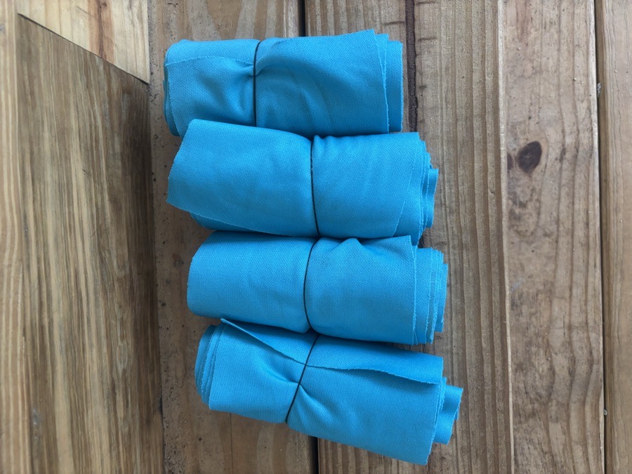 Teal polo wraps