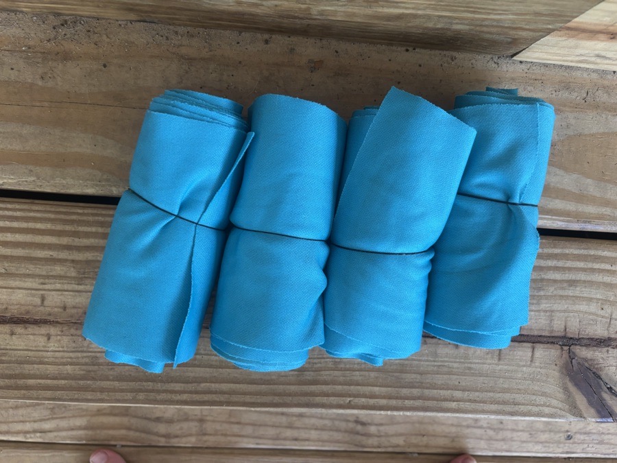 Teal polo wraps