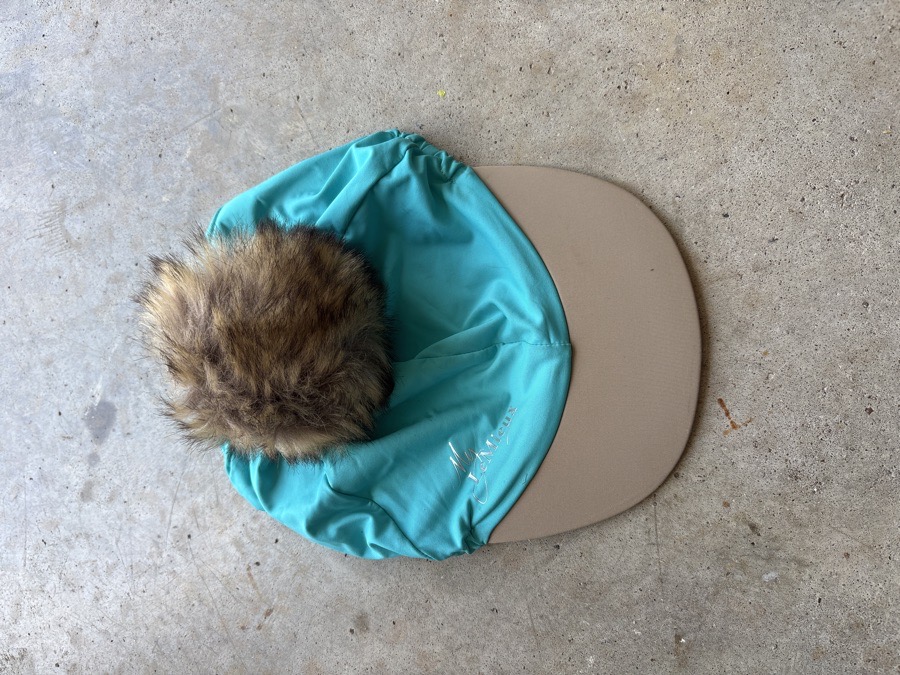 LeMieux silk pom hat azure