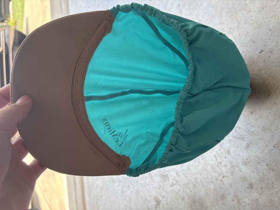 LeMieux silk pom hat azure