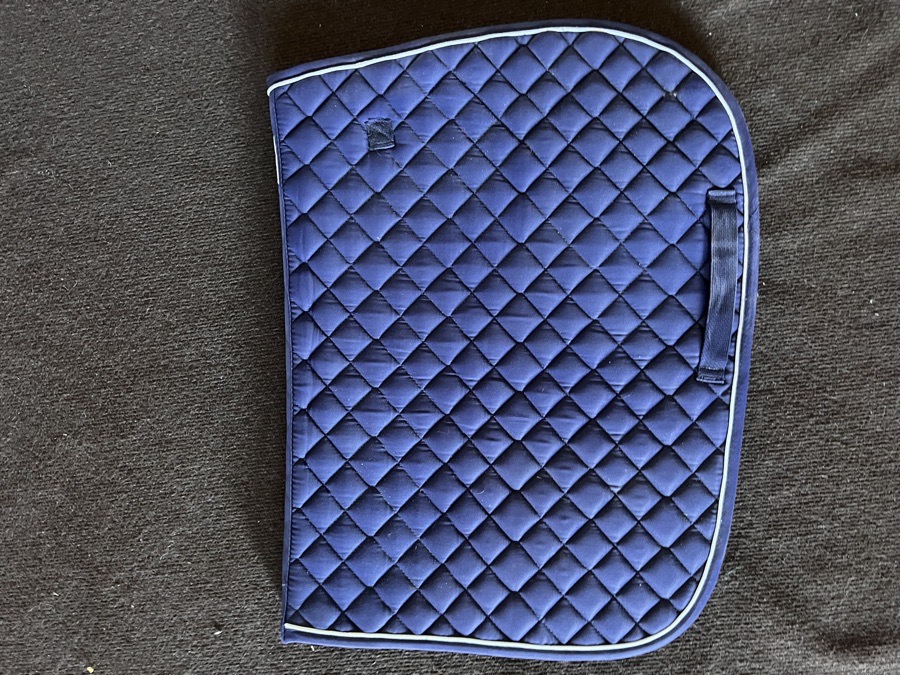 navy english saddle pad 