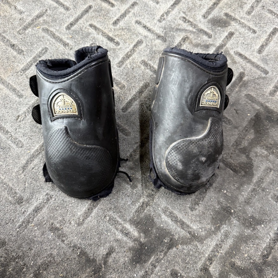 Medium Veredus Black Horseback Riding Hind Boots.