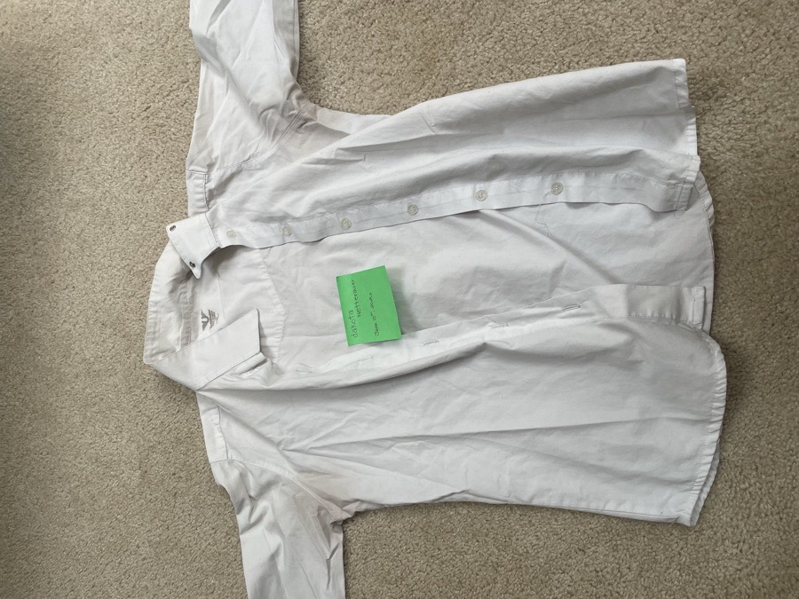 TuffRider Children’s Button Up Long Sleeve Show Shirt White Size 12