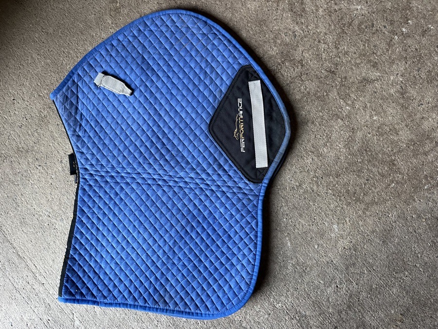 Performance jumping saddle pad horse sized