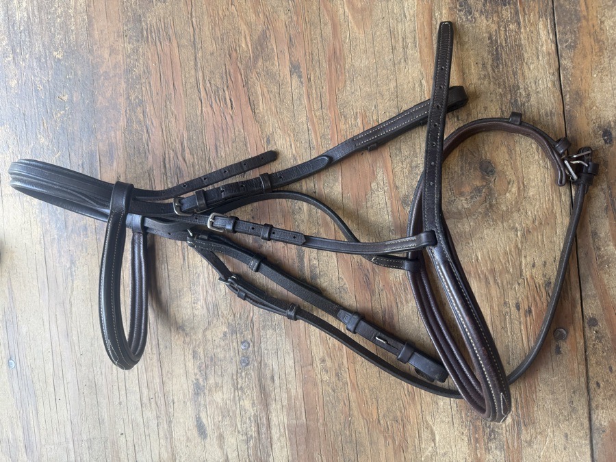 horse sized plymouth fancy stitch bridle