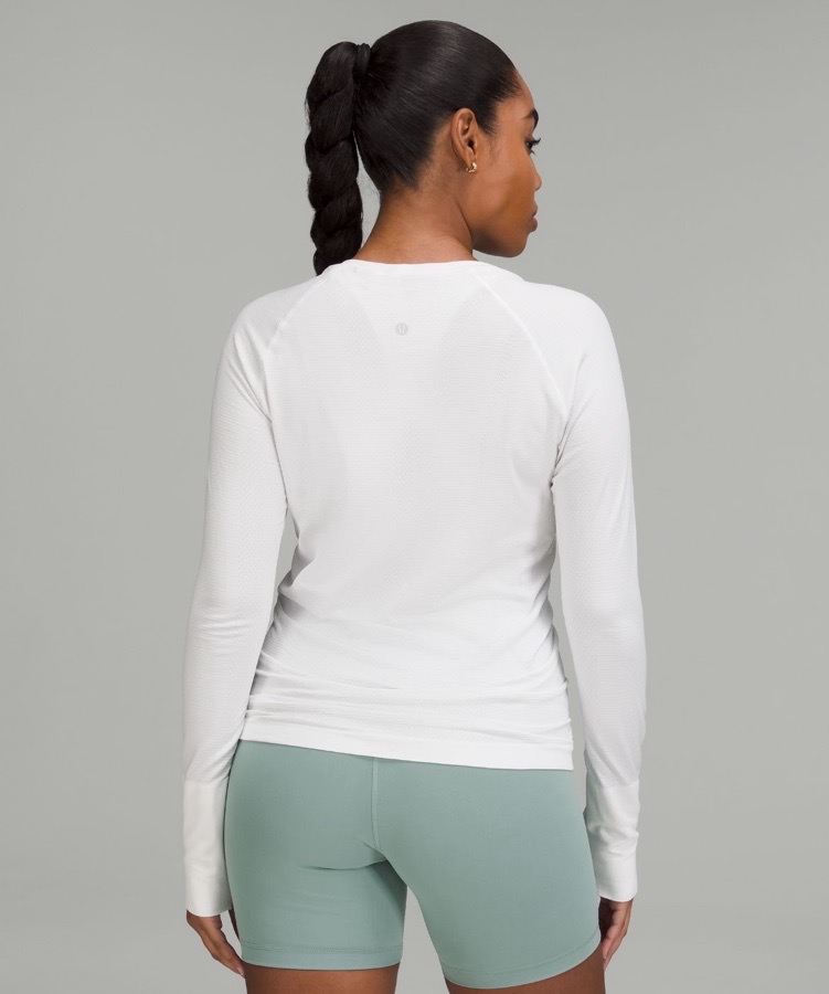 White Lululemon long sleeve 