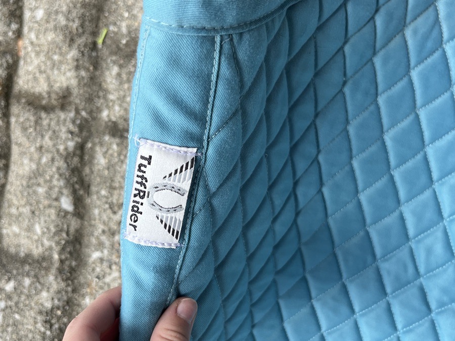 teal tuffrider pony saddle pad