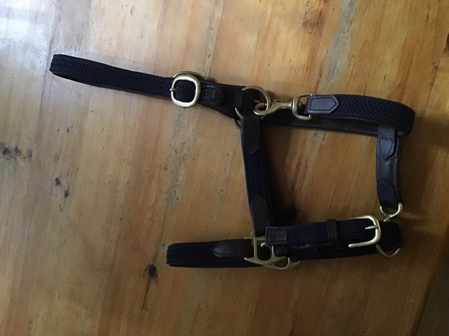 Brown/navy halter