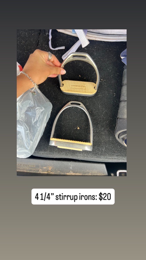 4 1/4” stirrup irons