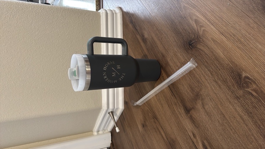 NWOT Modern Horse Large Stainless Steel Travel Tumbler