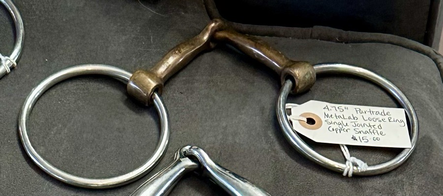 4.75” Partrade MetaLab Loose Ring Single Jointed Copper Snaffle