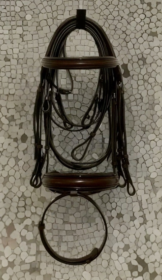 Joseph sterling brown dressage double bridle O/S