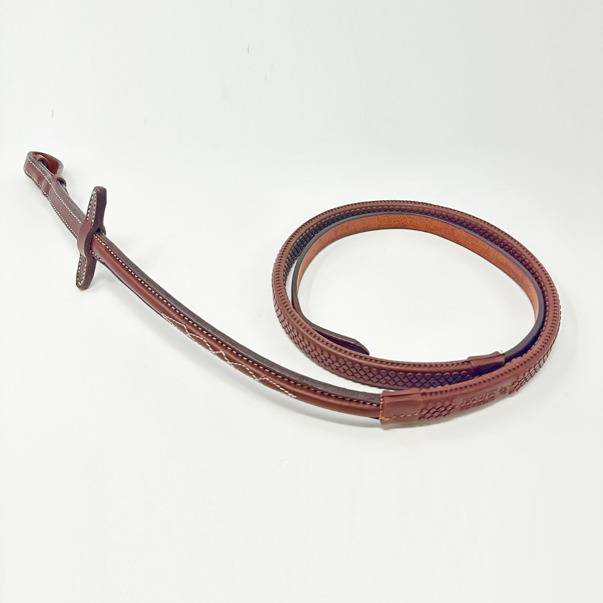 HOPLA Sellerie Raised Rubber Contact Reins With Fancy Stitching