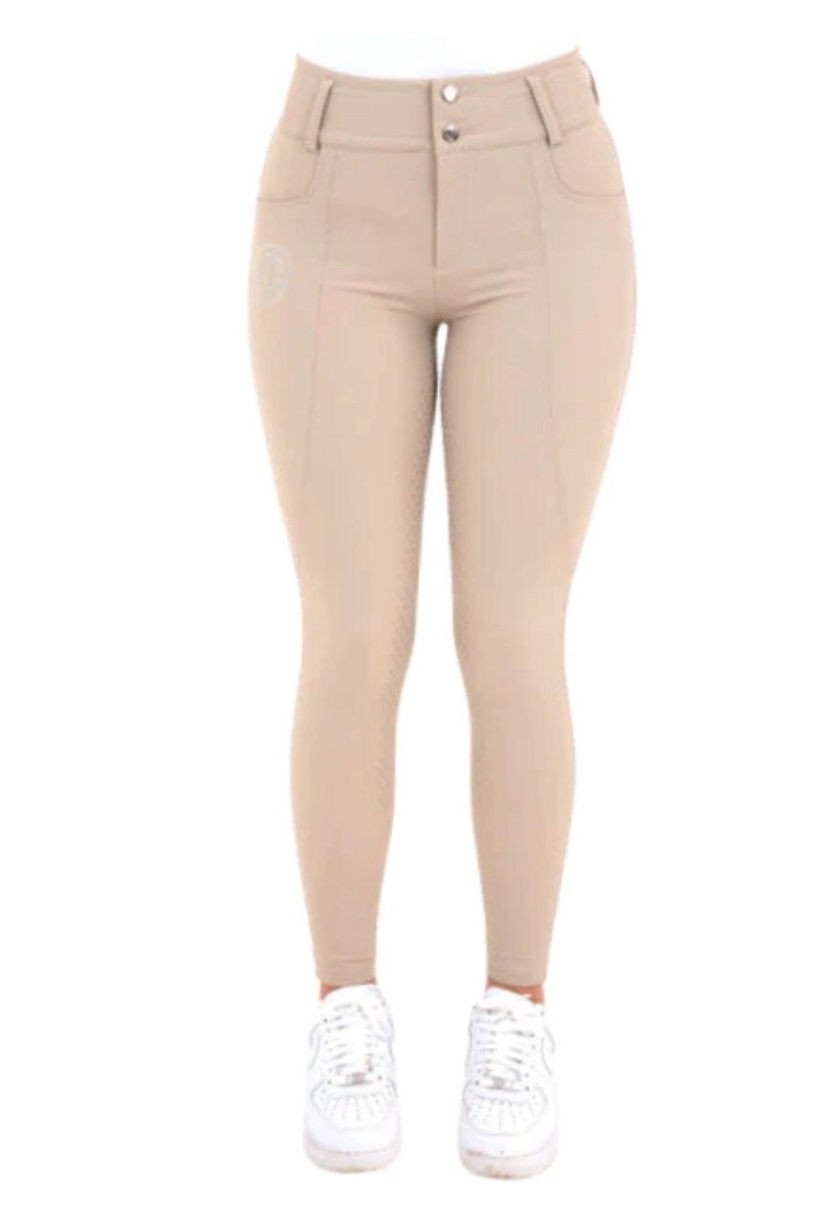 Black Heart Equestrian Classic Fullseat Breeches Beige Small